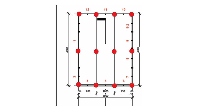 Bod 4x3m med saltak, byggesett