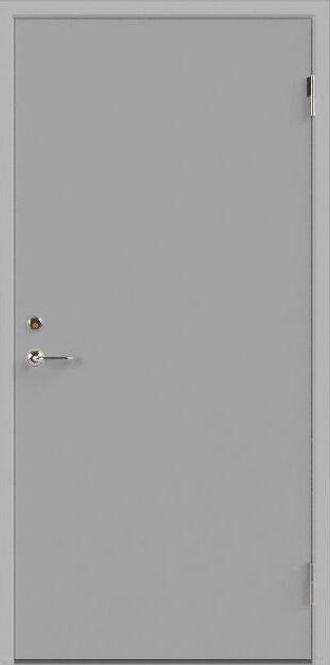 Hovedbilde Pulverlakkert ståldør – RAL 7045