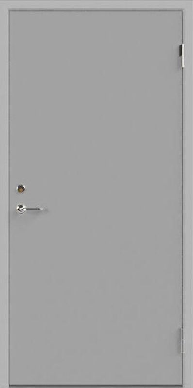 Pulverlakkert ståldør – RAL 7045